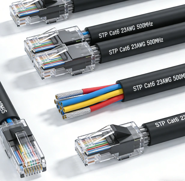 Shielded industrial cable assemblies